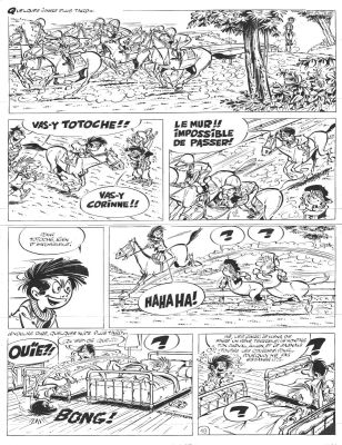 Tabary | TOTOCHE, planche originale 19 Sa dernière course | Galerie Napoléon