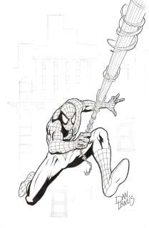 Dan Lawlis, Dan Lawlis | Spiderman Pin-Up By Dan Lawlis | ComicArtFans Classifieds