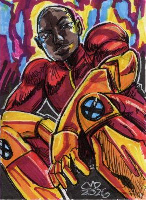 Daimon Hampton | Tdart 2026 X-Men Sketch Card Drop #34 - Synch - Generation X | TDArt