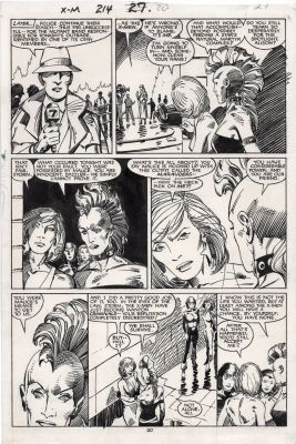 Barry Windsor-Smith | Windsor-Smith, Barry - Uncanny X-Men #214 Pg 20, Storm, Dazzler, Rogue And Psylocke 1987 | Cool Lines Art