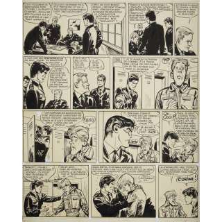 Gillain Joseph, Dit Jijé (1914-1980) | Tanguy et Laverdure, T.10, Mission Spéciale, planche 45 | Tajan