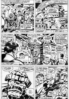 Herb Trimpe | Trimpe, Herb - What If? #2 Pg 27, First Smart Hulk & Cure W/ Fantastic Four | Cool Lines Art