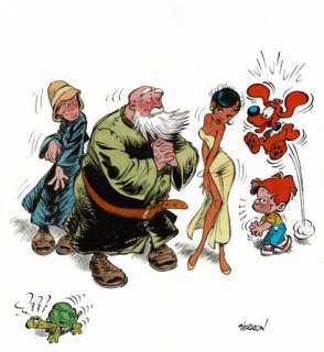 Laurent Verron | Boule et Bill, Odilon Verjus, dessin original à l’encre de… | Septimus