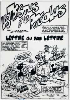 CEZARD - Les Tristus et les Rigolus - "Lettre ou pas lettre" | Collauctions