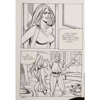 GROSSI ( Elvifrance ) planche originale 124-2 | YakaBD