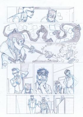 Chris Wildgoose | Batgirl Issue 19 Page 11 | Geoff M Art Sales