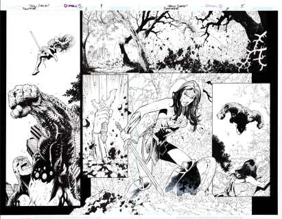 Tony Daniel | DAMAGE VS WONDER WOMAN | Tony Daniel