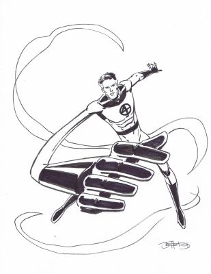 Val Semeiks | Mr. Fantastic Sketch By Val Semeiks (Heroes Con 2024) | ComicArtFans Classifieds
