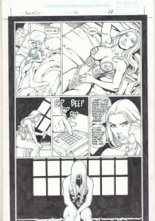 Alex Lei, Ed Benes - codename: knockout #17 p. 8 - babe in lingerie - 2002