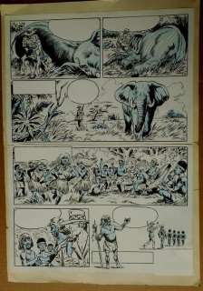 Safari - Originele pagina - Tembo Mafuta - Page volante - (1973) | Catawiki