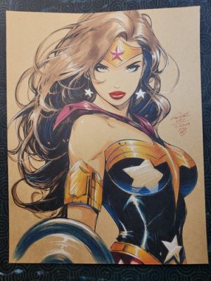Wonder Woman Galactic Original Comic Art Signed 8.5x11 COA Incl | eBay US (Buy It Now)