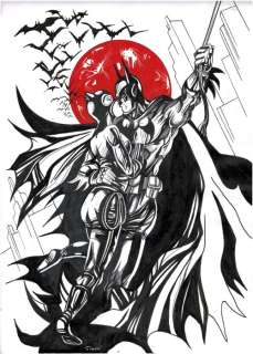 Catwoman & Batman - The Kiss - Original Drawing - Henry Simon  - EO | Catawiki