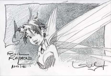 Loisel | Peter Pan, illustration Ã  la mine de plomb repré… | Banque Dessinée