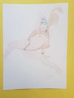 Leone Frollo - original illustration "Eros Pin Up" - Page volante | Catawiki