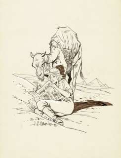 Charles, Jean-François - Dessin original Ã  l’encre de Chine - Fox - (1993) | Catawiki