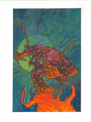 Shawn Crystal | Gunslinger Spawn #59 Color Comp/Prelim Halloween Monster Variant | Essential Sequential