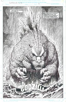 Lot 2 - Arthur Adams - Godzilla Color Special, page 3 - 1992 | Oberon Auctions