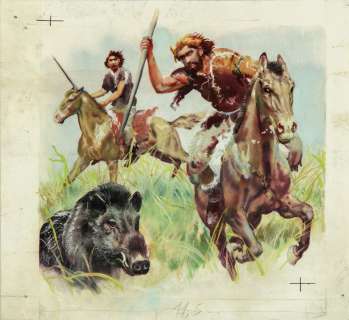 Burian Zdenek - "L’uomo di Cro-Magnon", 1971 | Urania Casa d’Aste