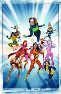 Mike Mayhew - WOMEN OF MARVEL Vol 2 Cover Painting