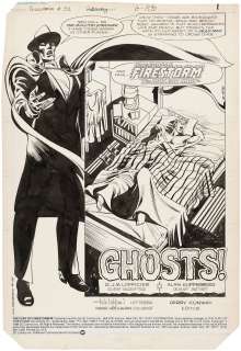 "FIRESTORM" #32 COMPLETE COMIC BOOK STORY ORIGINAL ART BY ALAN KUPPERBERG.