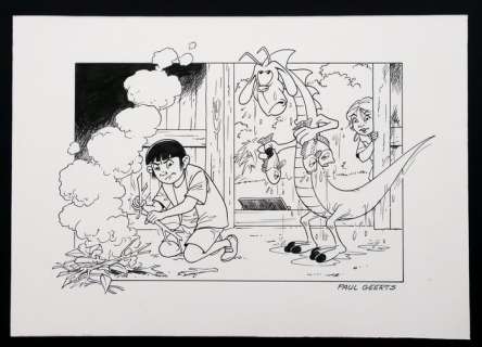 De Hemelboom - "Mo, Jade en plakapong" - Dessin original | Catawiki