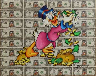 Brisan, Gabriel - Mexed Media artwork on Canvas - Rich Duck  - (2018) | Catawiki