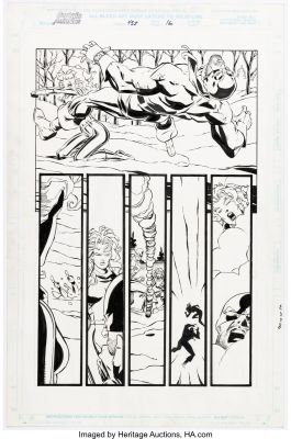 Ron Garney, Scott Koblish | Captain America #452 Pg 16 - Ron Garney & Scott Koblish (1996) Sharon Carter Punches Steve Rogers! | ComicArtFans Classifieds