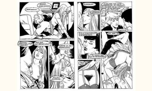 LÈVIS. G. " Liz et Beth ". 2 planches. Encre de Chine noire pour les pages | Tessier Sarrou