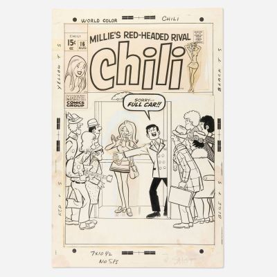 Stan Goldberg and John Verpoorten, Chili #16 Cover Original Art (Marvel Comics, 1970) | Landry Pop Auctions