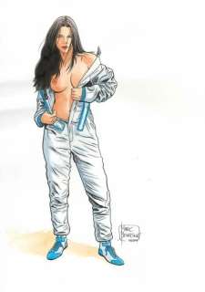 Bourgne. Illustration originale Michel Vaillant | BDEnchères