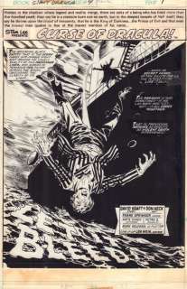 Giant-Size Dracula #4 - Let It Bleed, p. 1 title splash - EO - (1974) | Catawiki