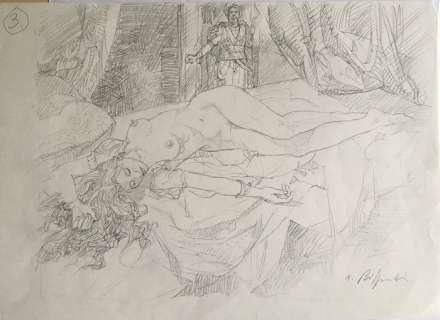 Alessandro Biffignandi - original sketch - Page volante | Catawiki