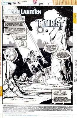 M.D. Bright | Action Comics 623 Splash (Green Lantern) - M.D. Bright | ComicArtFans Classifieds