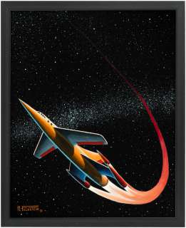 AL FELDSTEIN EC "WEIRD SCIENCE-FANTASY" ANNUAL #2 COMIC BOOK COVER RECREATION PAINTING. | Hake’s