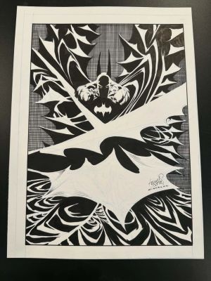 Kelley Jones | Batman Pinup | ComicArtFans Classifieds