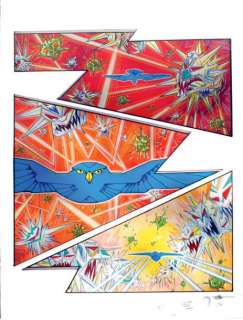 Druillet, Phillippe | Illustration originale gouache, crayon et pastel, réalisée | Cornette de St Cyr