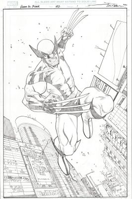 Paco Medina | Queen in Black Wolverine Splash | ComicArtFans Classifieds