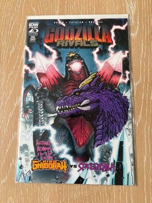 Art Adams, Laura Martin | Arthur Adams - Godzilla Rivals: King Ghidorah Vs. Spacegodzilla #1 Color Remarque / Signed | ComicArtFans Classifieds