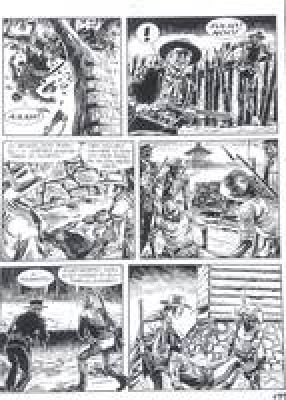 Oreste Suarez | Original page for Tex. Cm. 24,5x34,5. Ink. Mint. Code 2259. | Segni e Disegni
