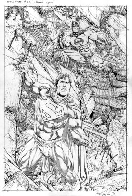 Fernando Pasarín | Batman / Superman: World’s Finest #36 Variant Cover | The Green Room