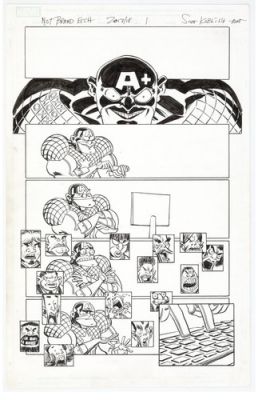 Koblish NOT BRAND ECHH 14 pg 1 1st EVER PAGE EVIL CAPTAIN AMERICA EARTH TRN815 | eBay US (Buy It Now)