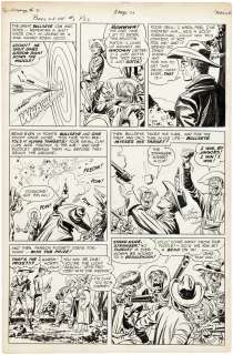 JACK KIRBY "BULLSEYE" COMIC BOOK PAGE ORIGINAL ART. | Hake’s