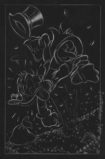 Dagobert Duck - Angry - Art préliminaire original | Catawiki