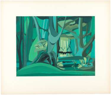 "THE SWORD IN THE STONE" CONCEPT PAINTING ORIGINAL ART BY WALT PEREGOY. | Hake’s