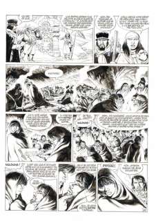 Mitton, Jean-Yves - Originele pagina (p.35) - Quetzalcoatl 6 - De treurnacht (La Noche Triste) - (2005) | Catawiki