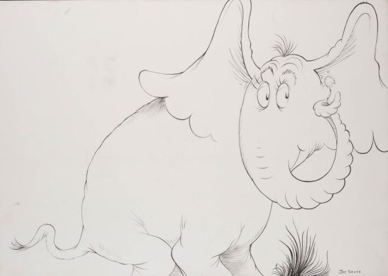 Lot 91 - A Horton Hears a Who Original Drawing by Dr. Seuss. | Van Eaton Galleries