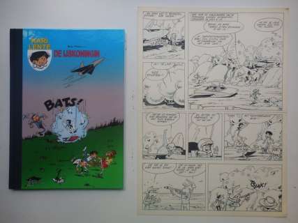 Mau, Bob - Original page (p.23) + album - Kari Lente 55 - De ijskoningin - hc with cloth spine - 1st edition - (2010) | Catawiki