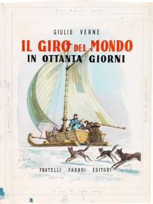 Lot 178 - Pikka (Piero Cattaneo) - Around the World in Eighty Days, 1956 | Urania Casa d’Aste