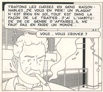 Goffin, Alain / Schuiten, François - Planche originale (p.17) - Plagiat! - (1989) | Catawiki