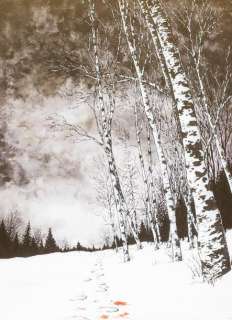 Chabouté - La bête Encre de Chine et de couleurs pour la couverture de l‘album.